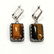 TIGER'S EYE GEMSTONE SILVER PLATED EARRING - 4