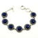 LAPIS LAZULI GEMSTONE SILVER PLATED BLUE BRACELET - 2