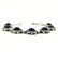 LAPIS LAZULI GEMSTONE SILVER PLATED BLUE BRACELET - 3