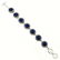 LAPIS LAZULI GEMSTONE SILVER PLATED BLUE BRACELET - 4