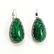 MALACHITE GEMSTONE SILVER PLATED EARRING - 4