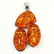 BALTIC AMBER GEMSTONE SILVER PLATED PENDANT JEWELRY - 2