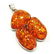 BALTIC AMBER GEMSTONE SILVER PLATED PENDANT JEWELRY - 3