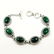 MALACHITE GEMSTONE SILVER PLATED GREEN BRACELET - 2