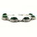 MALACHITE GEMSTONE SILVER PLATED GREEN BRACELET - 3