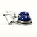 LAPIS LAZULI GEMSTONE SILVER PLATED EARRING - 2