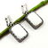 MOTHER OF PEARL GEMSTONE SILVER PLATED EARRING