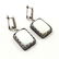 MOTHER OF PEARL GEMSTONE SILVER PLATED EARRING - 3