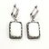 MOTHER OF PEARL GEMSTONE SILVER PLATED EARRING - 4