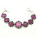 AMETHYST GEMSTONE SILVER PLATED PURPLE BRACELET - 2