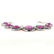 AMETHYST GEMSTONE SILVER PLATED PURPLE BRACELET - 3