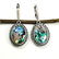 ABALONE SHELL GEMSTONE SILVER PLATED EARRING - 3