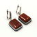 SANDSTONE GEMSTONE SILVER PLATED EARRING - 4