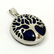 LAPIS LAZULI GEMSTONE TREE OF LIFE SILVER PLATED - 3