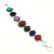 MULTI GEMSTONE SILVER PLATED MULTICOLOR BRACELET - 3
