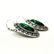 MALACHITE GEMSTONE SILVER PLATED EARRING - 2