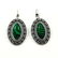 MALACHITE GEMSTONE SILVER PLATED EARRING - 3