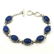 LAPIS LAZULI GEMSTONE SILVER PLATED BLUE BRACELET - 3