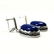 LAPIS LAZULI GEMSTONE SILVER PLATED EARRING - 2
