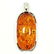 BALTIC AMBER GEMSTONE SILVER PLATED PENDANT JEWELRY 2" - 2