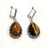 TIGER'S EYE GEMSTONE SILVER PLATED EARRING - 4