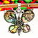 ABALONE SHELL GEMSTONE SILVER PLATED PENDANT