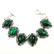 MALACHITE GEMSTONE SILVER PLATED GREEN BRACELET - 3