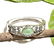 JADEITE GEMSTONE SILVER PLATED BRACELET BANGLE