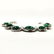 MALACHITE GEMSTONE SILVER PLATED GREEN BRACELET - 2