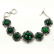 MALACHITE GEMSTONE SILVER PLATED GREEN BRACELET - 3