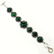 MALACHITE GEMSTONE SILVER PLATED GREEN BRACELET - 4