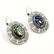 ABALONE SHELL GEMSTONE SILVER PLATED EARRING - 3