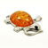 BALTIC AMBER GEMSTONE SILVER PLATED PENDANT JEWELRY 2" - 3