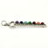 MULTI GEMSTONE SILVER PLATED MULTICOLOR PENDANT 2.3" - 4