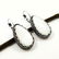 MOTHER OF PEARL GEMSTONE SILVER PLATED EARRING
