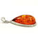 BALTIC AMBER GEMSTONE SILVER PLATED PENDANT JEWELRY - 4