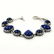 LAPIS LAZULI GEMSTONE SILVER PLATED BLUE BRACELET - 2
