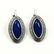 LAPIS LAZULI GEMSTONE SILVER PLATED EARRING - 3