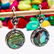 ABALONE SHELL GEMSTONE SILVER PLATED LEVER BACK - 2