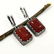CARNELIAN GEMSTONE SILVER PLATED EARRING