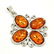 BALTIC AMBER GEMSTONE SILVER PLATED PENDANT JEWELRY - 3