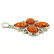 BALTIC AMBER GEMSTONE SILVER PLATED PENDANT JEWELRY - 4