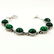 MALACHITE GEMSTONE SILVER PLATED GREEN BRACELET - 3