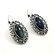 LABRADORITE GEMSTONE SILVER PLATED EARRING - 4