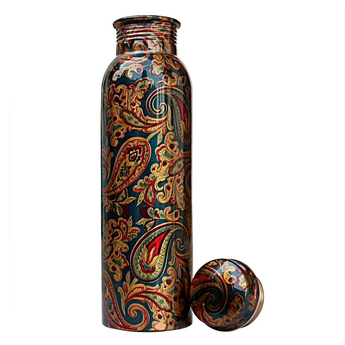 Pure Copper Printed Water Bottle - 1 Litre (1 of 7)