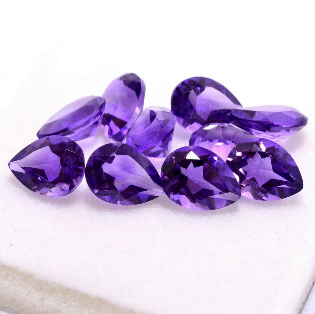 Natural Purple Amethyst 12x16 MM Pear Cut Loose (1 of 1)