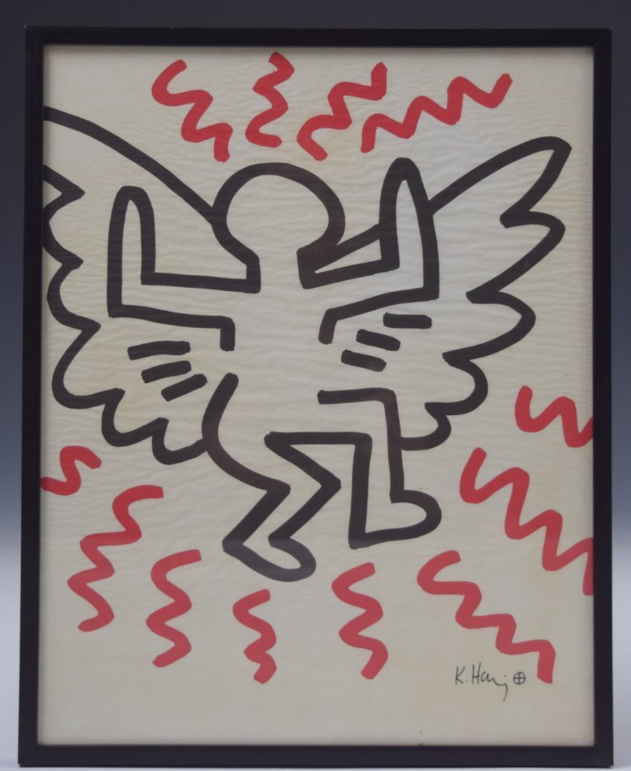 Keith Haring Bayer Lithograph (1 of 3)