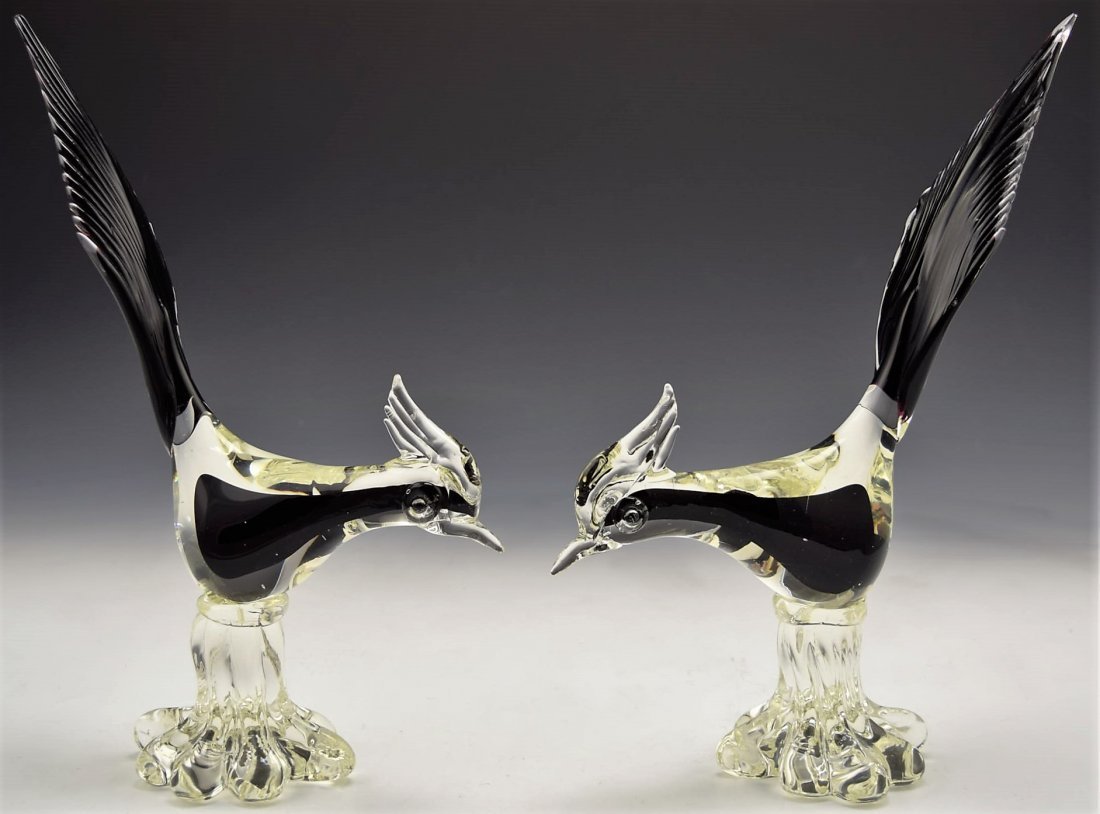 Murano Art Glass Bird Grouping (1 of 2)