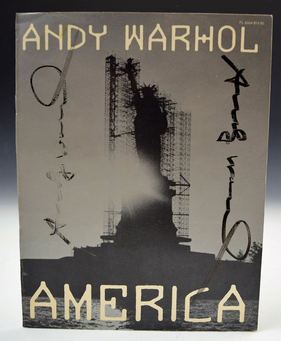 Andy Warhol Signed Book Cover (1 of 3)