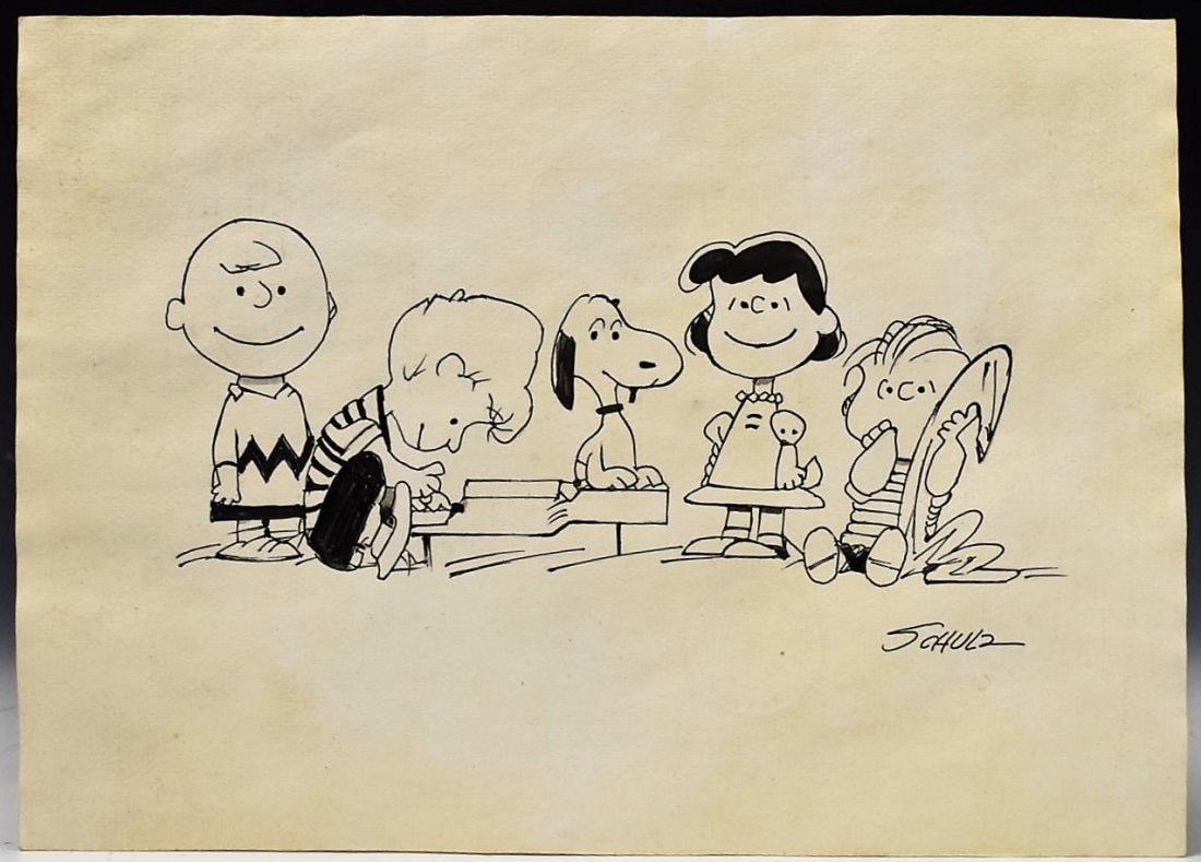Charles Schulz Drawing (1 of 3)